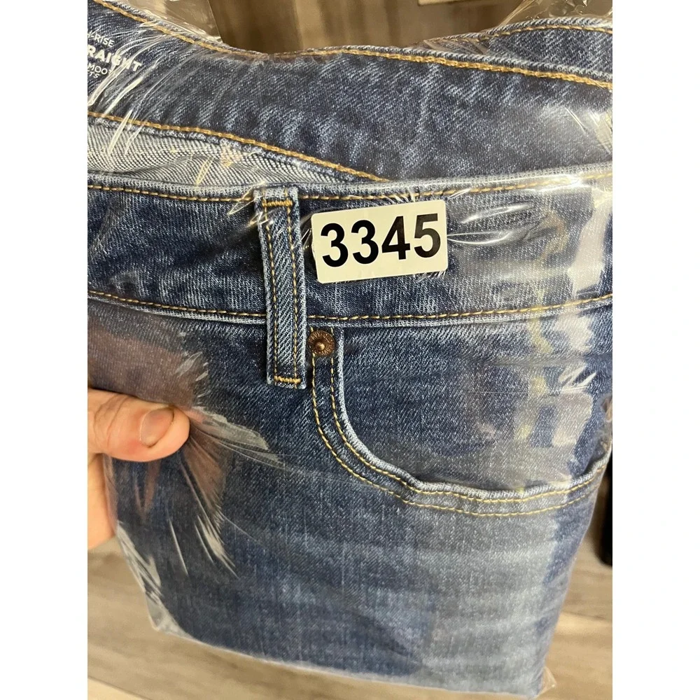 Old Navy O.G.‎ Straight Jeans Womens 20 Blue High Rise Stretch Denim 3345